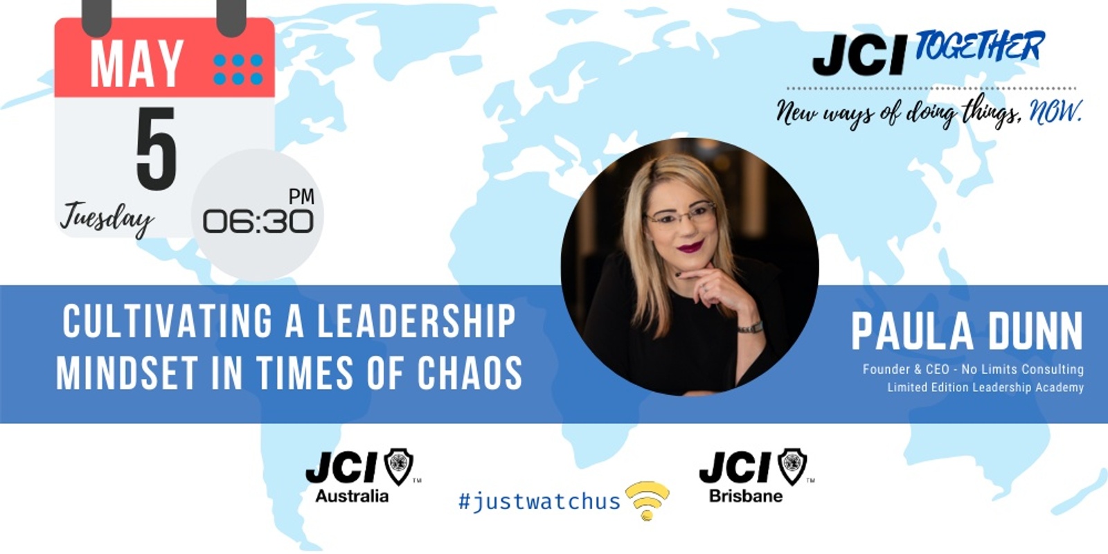 Banner image for JCI TOGETHER series: Paula Dunn - Cultivating a leadership mindset in times of Chaos
