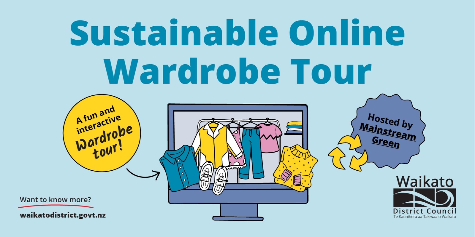 Banner image for Sustainable Online Wardrobe Tour