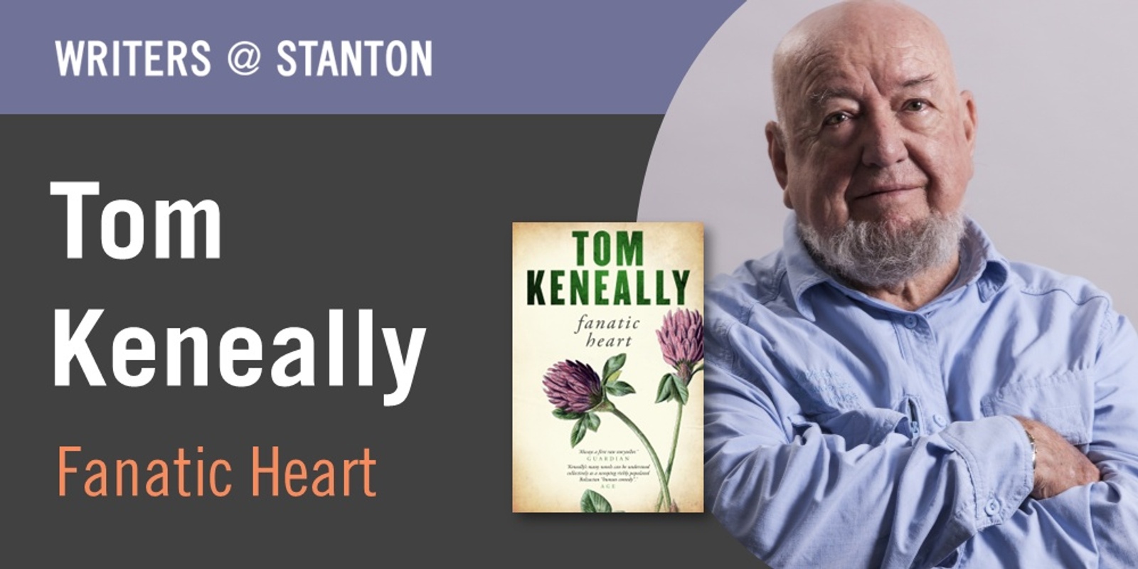 Banner image for Writers@Stanton: Tom Keneally