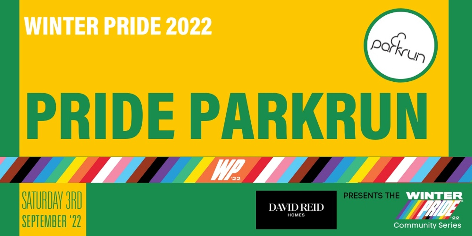 Banner image for Pride parkrun WP '22
