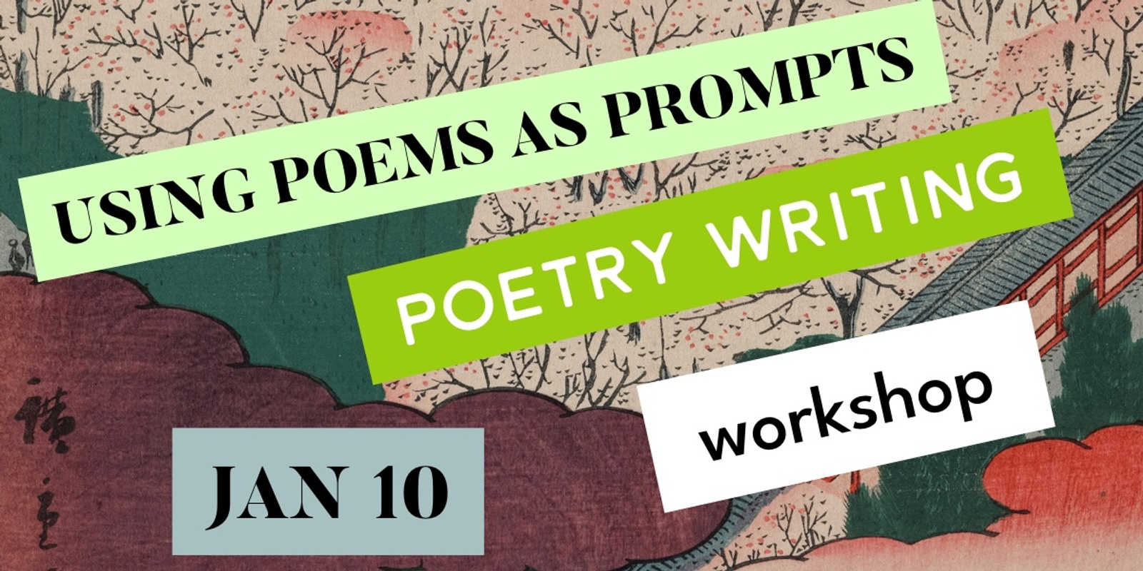 Banner image for Poems as Prompts writing workshop #2