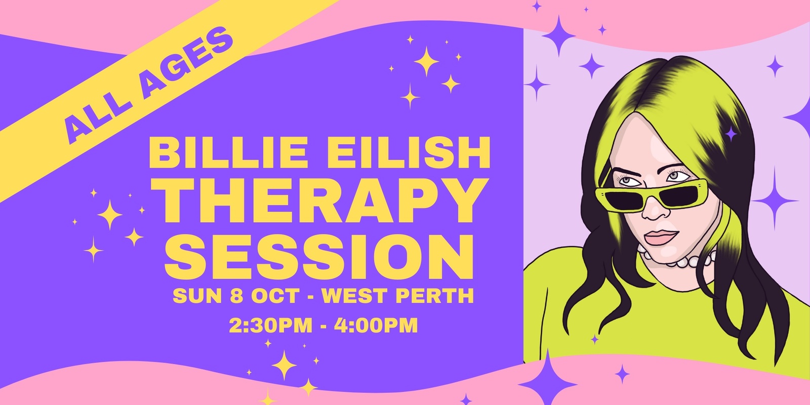 Banner image for Billie Eilish Therapy Session - Oct 8 - ALL AGES