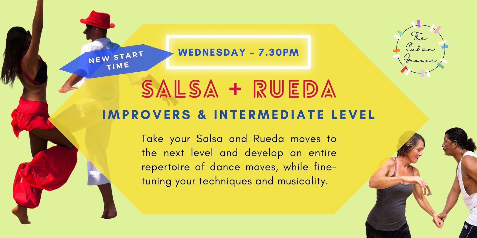Banner image for SALSA & RUEDA CLASSES - IMPROVERS & INTERMEDIATE LEVEL WITH THE CUBAN DANCE MAESTRO, ISBERT 'VIVIO' RAMOS MEDIACEJA