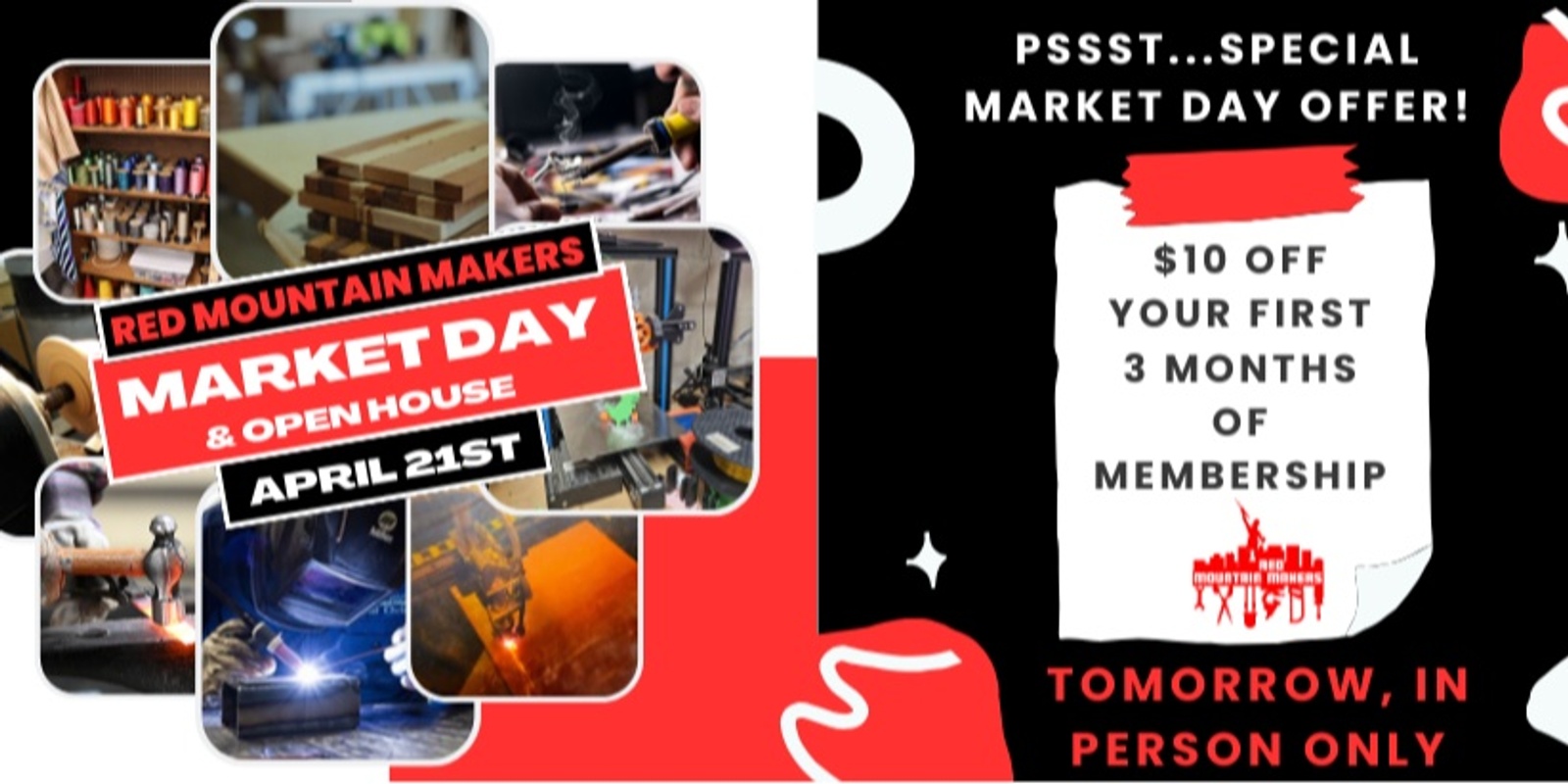 Banner image for Red Mountain Makers Market Day & Open House
