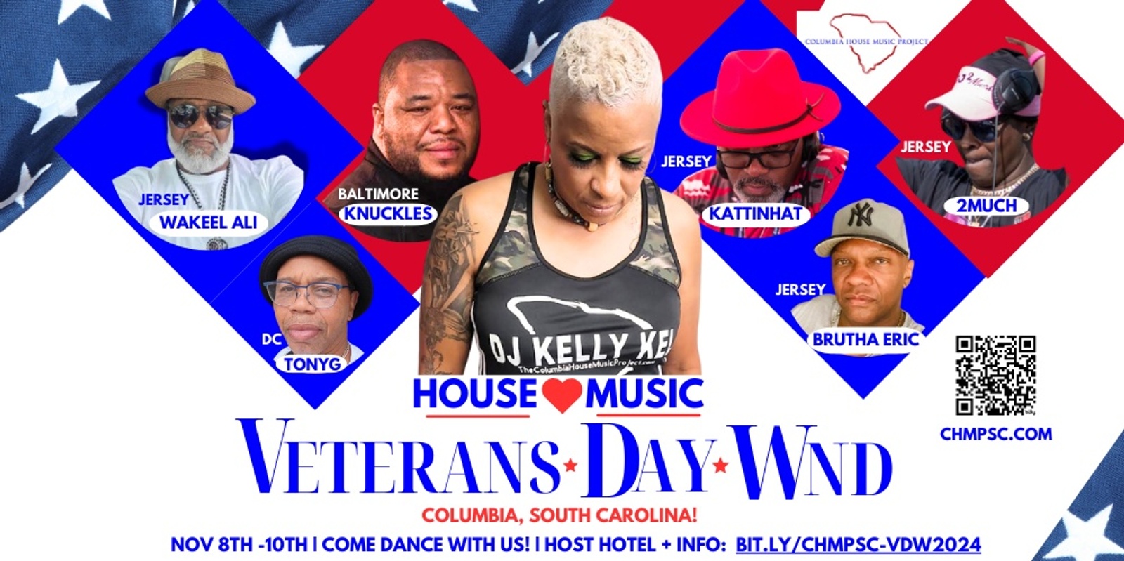 Banner image for House Music Veteran's Day Wknd 2024