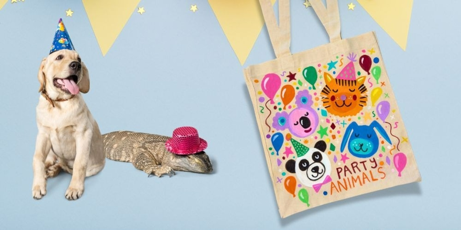 Banner image for Party Animals Tote Bag Workshop!
