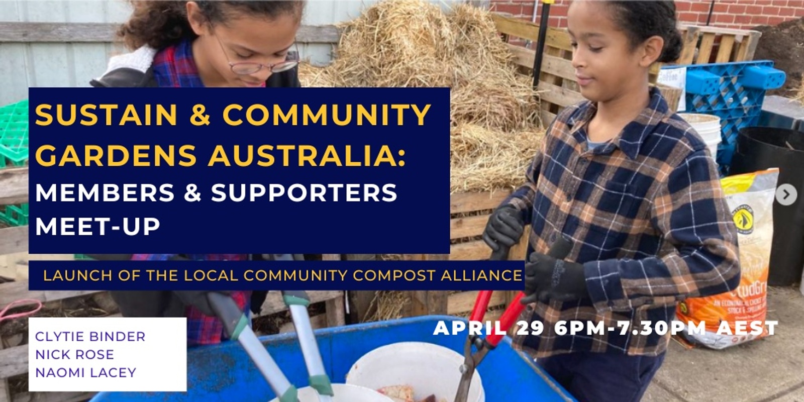 Banner image for Sustain & Community Gardens Australia members & supporters meet-up