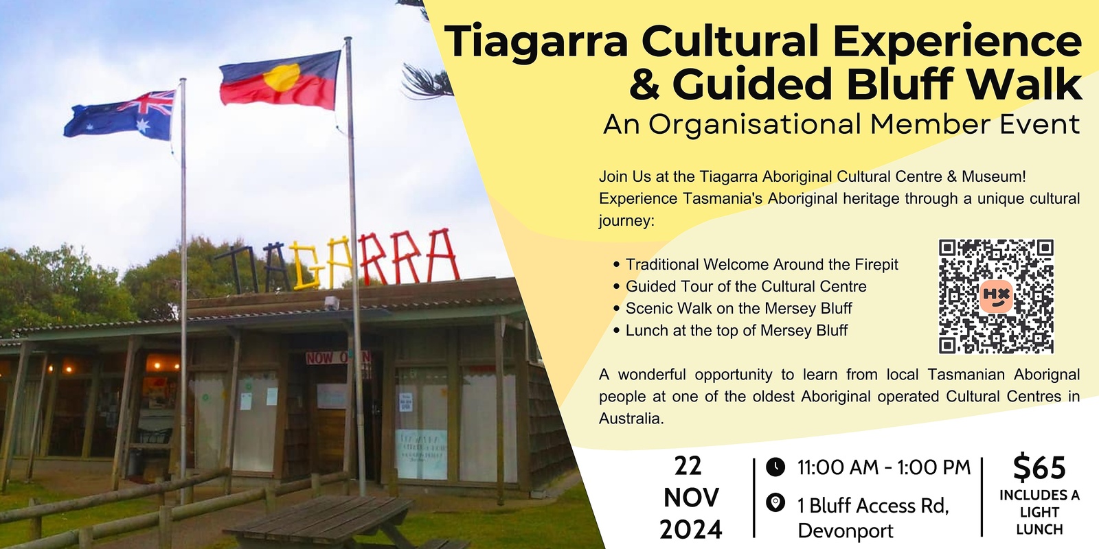 Banner image for Tiagarra Cultural Experience & Guided Walk - Organisational Member Event