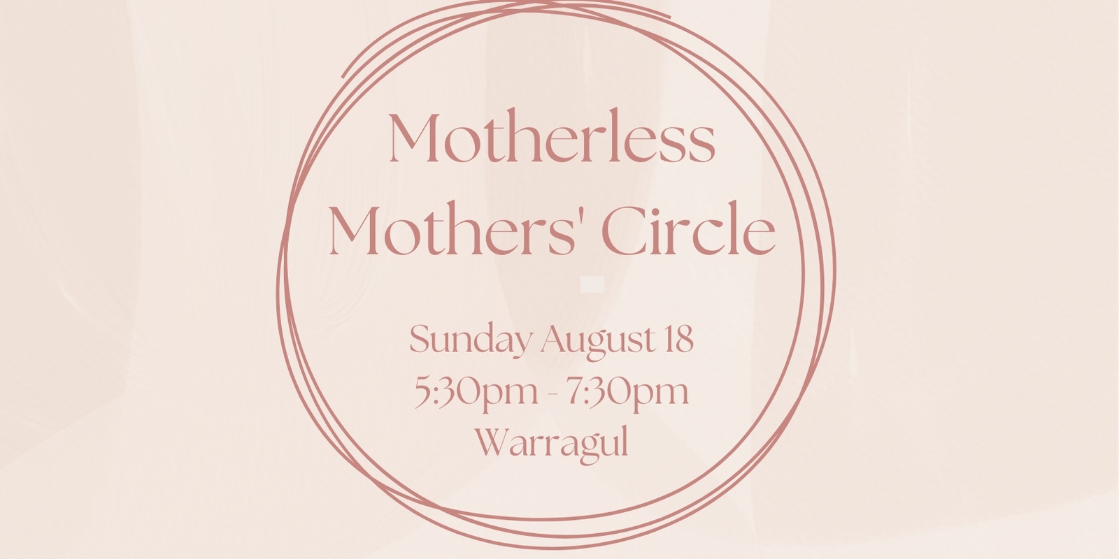 Banner image for Motherless Mother's Circle