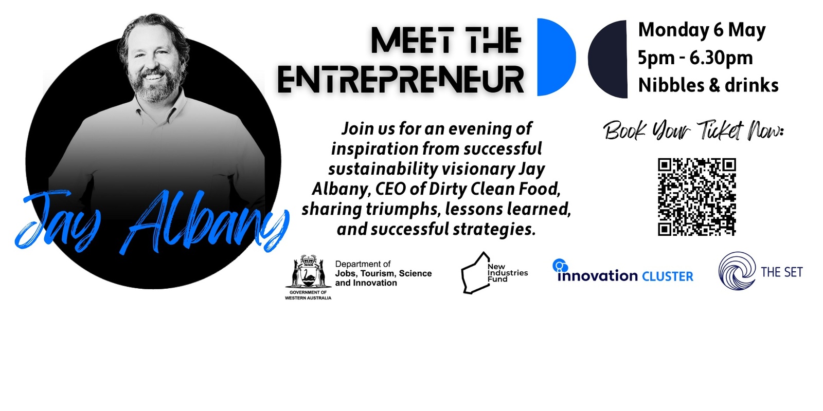 Banner image for Meet the Entrepreneur Series: Jay Albany from Dirty Clean Food 