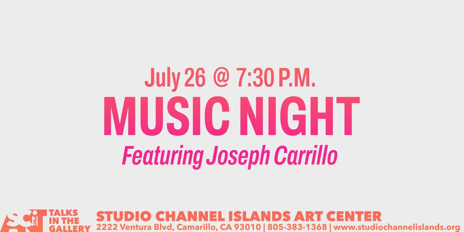 Banner image for Music Night with Joseph Carrillo