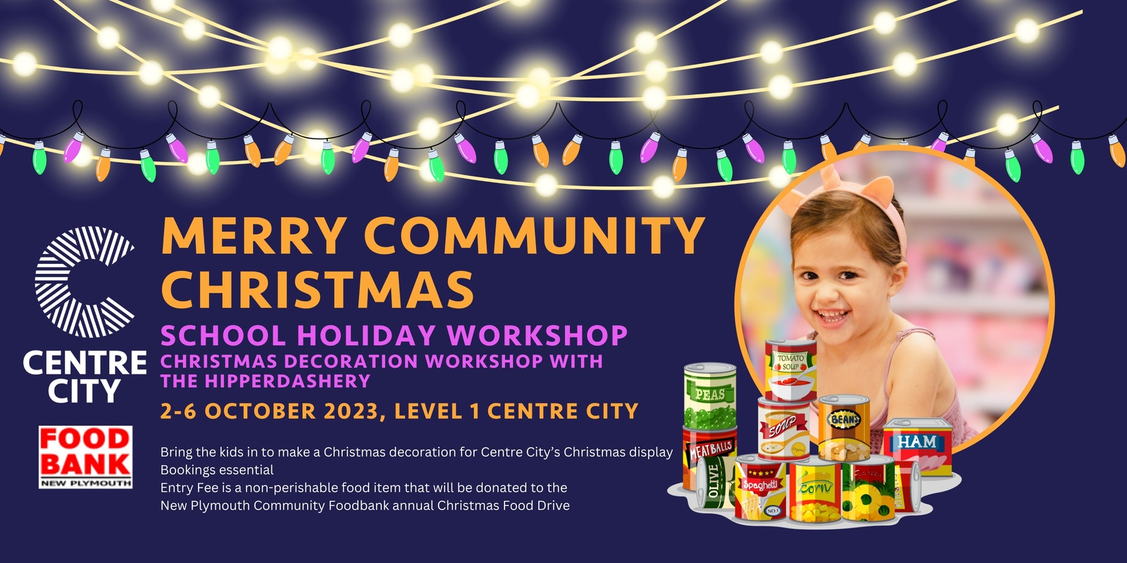 Banner image for School Holiday Fun at Centre City- Merry Community Christmas Workshops