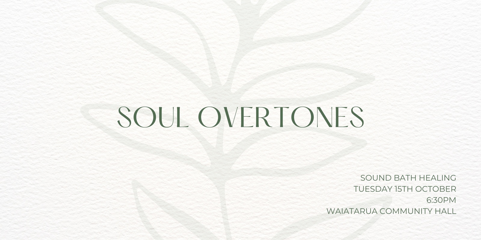 Banner image for Soul Overtones Sound Bath Healing - Waiatarua