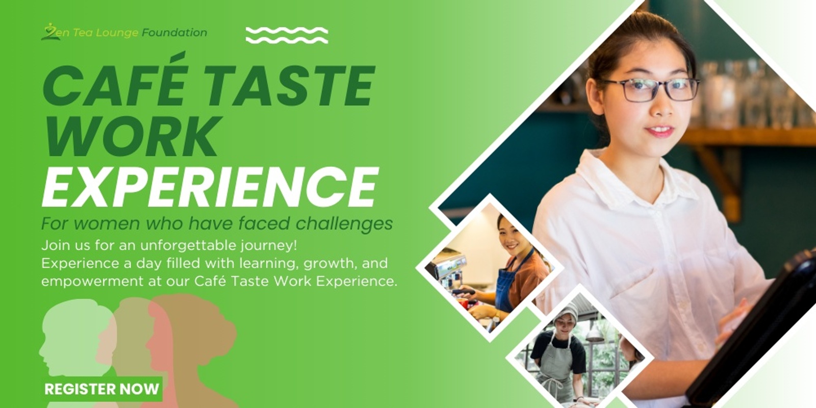 Banner image for 1 Day - Cafe Taste Work Experience for Women