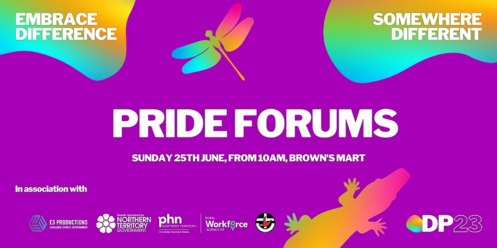 Banner image for Darwin Pride 2023 – Pride Forums