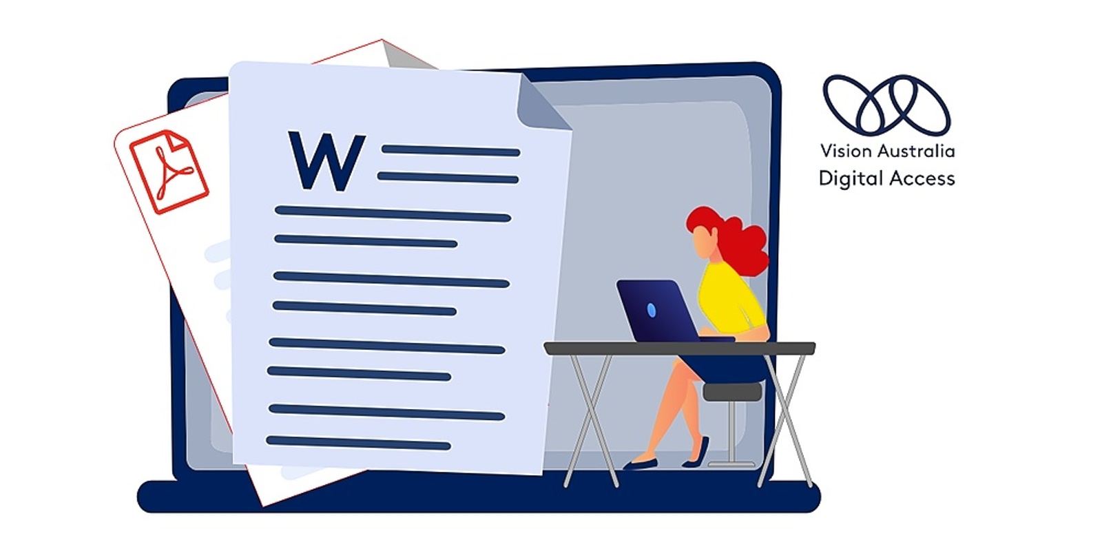 Banner image for Creating Accessible Documents: Word and PDF (Virtual) - September 2022: Vision Australia