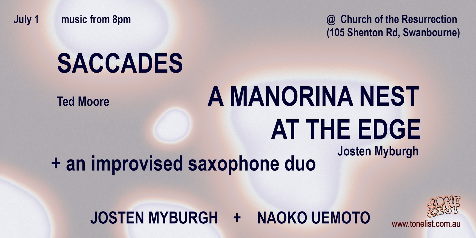 Banner image for CANCELLED: Josten Myburgh & Naoko Uemoto - saxophone recital