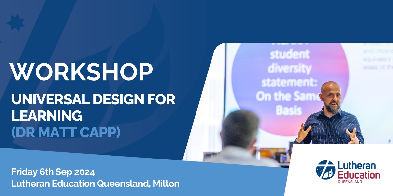 Banner image for Universal Design for Learning Masterclass: Supporting all Learners Dr Matt Capp