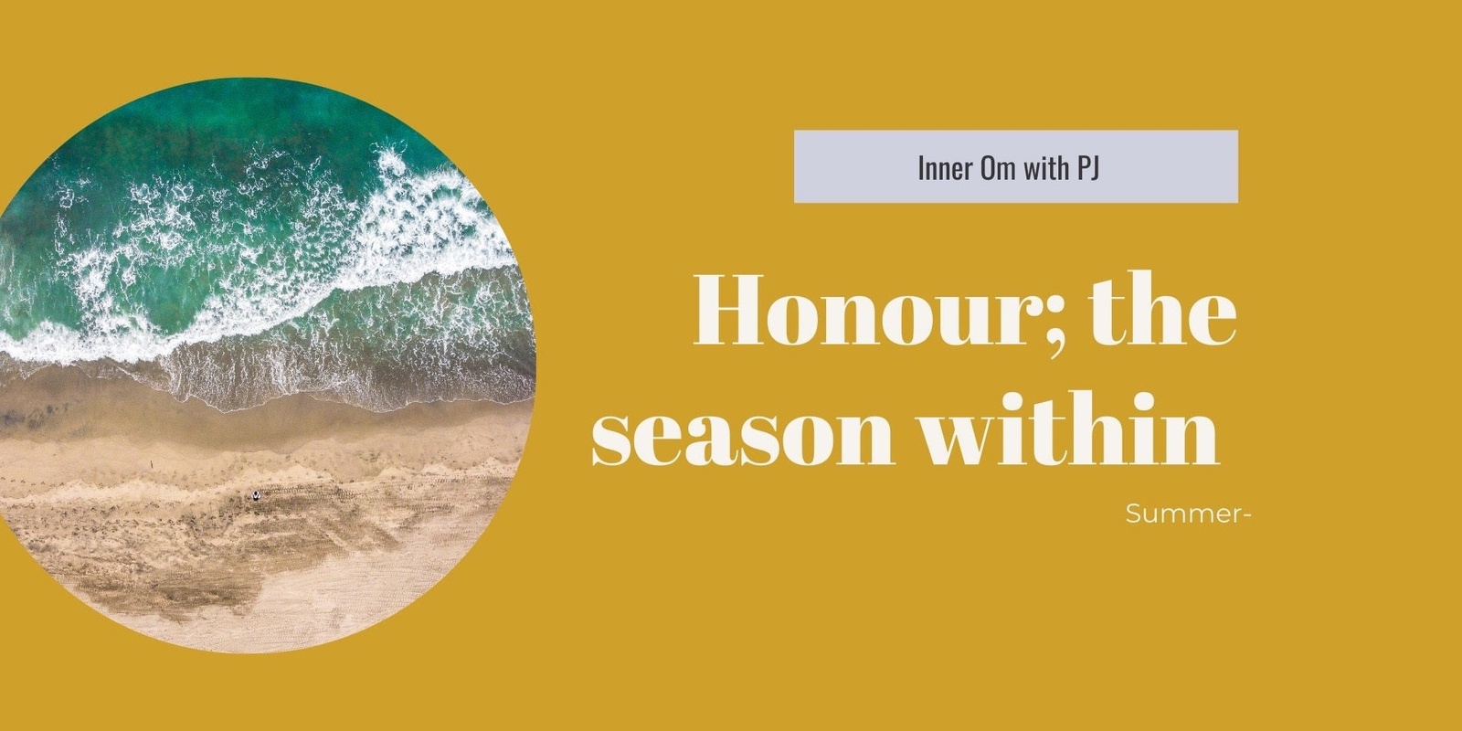 Banner image for Honour; the season within 