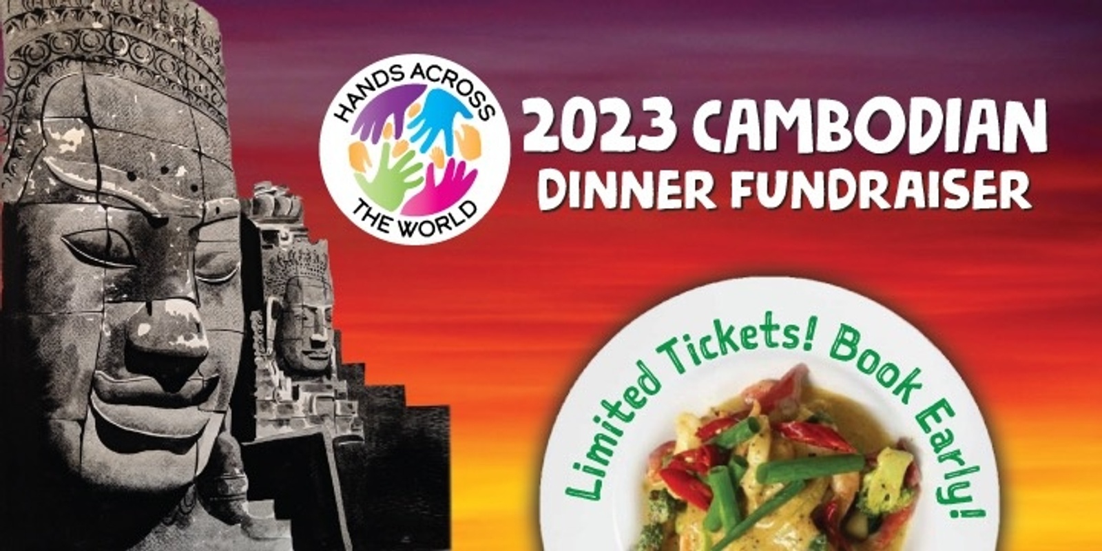 Banner image for Hands Across the World - Fundraiser Cambodian Dinner 2023 @ My Bayon 