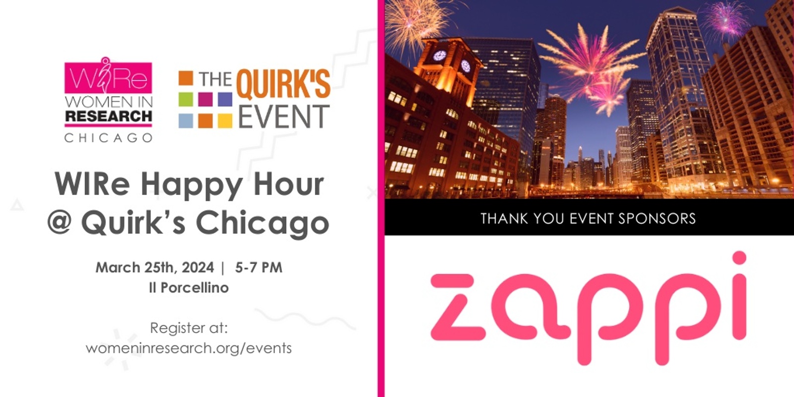 Banner image for 2024 WIRe Happy Hour @ Quirk's Chicago