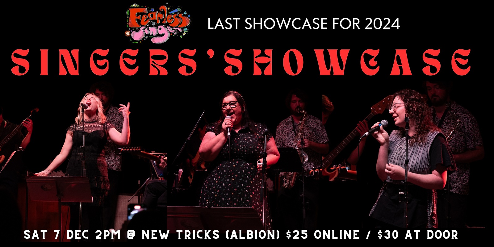 Banner image for Last Fearless Singer Showcase for 2024 @ New Tricks (Albion) 