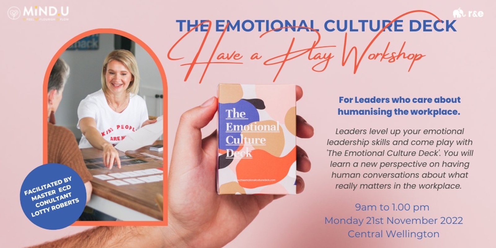 Banner image for The Emotional Culture Deck 'Have a Play' Workshop WELLINGTON - presented by Lotty Roberts