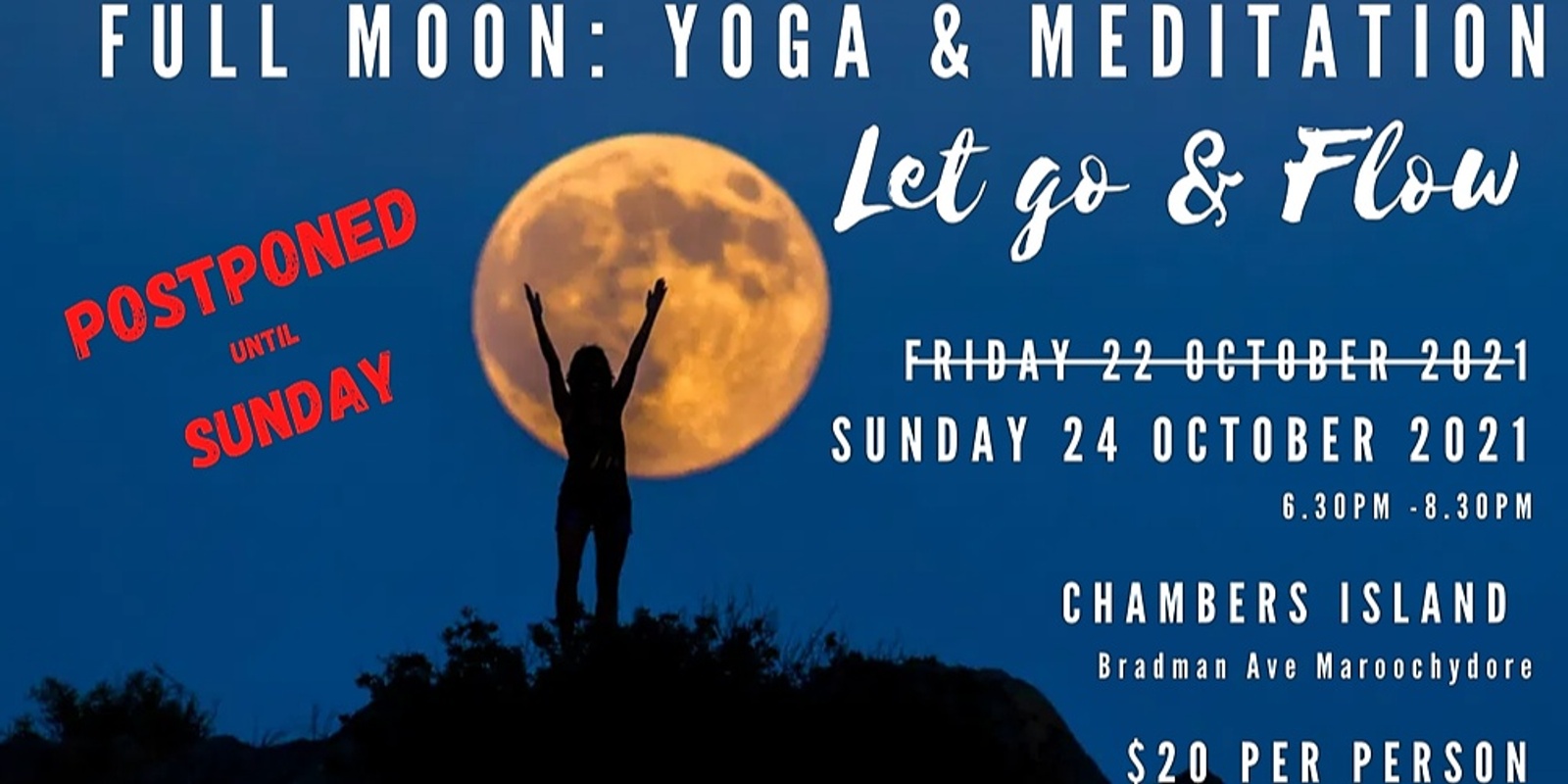 Banner image for Full Moon Ceremony: Yoga and Meditation