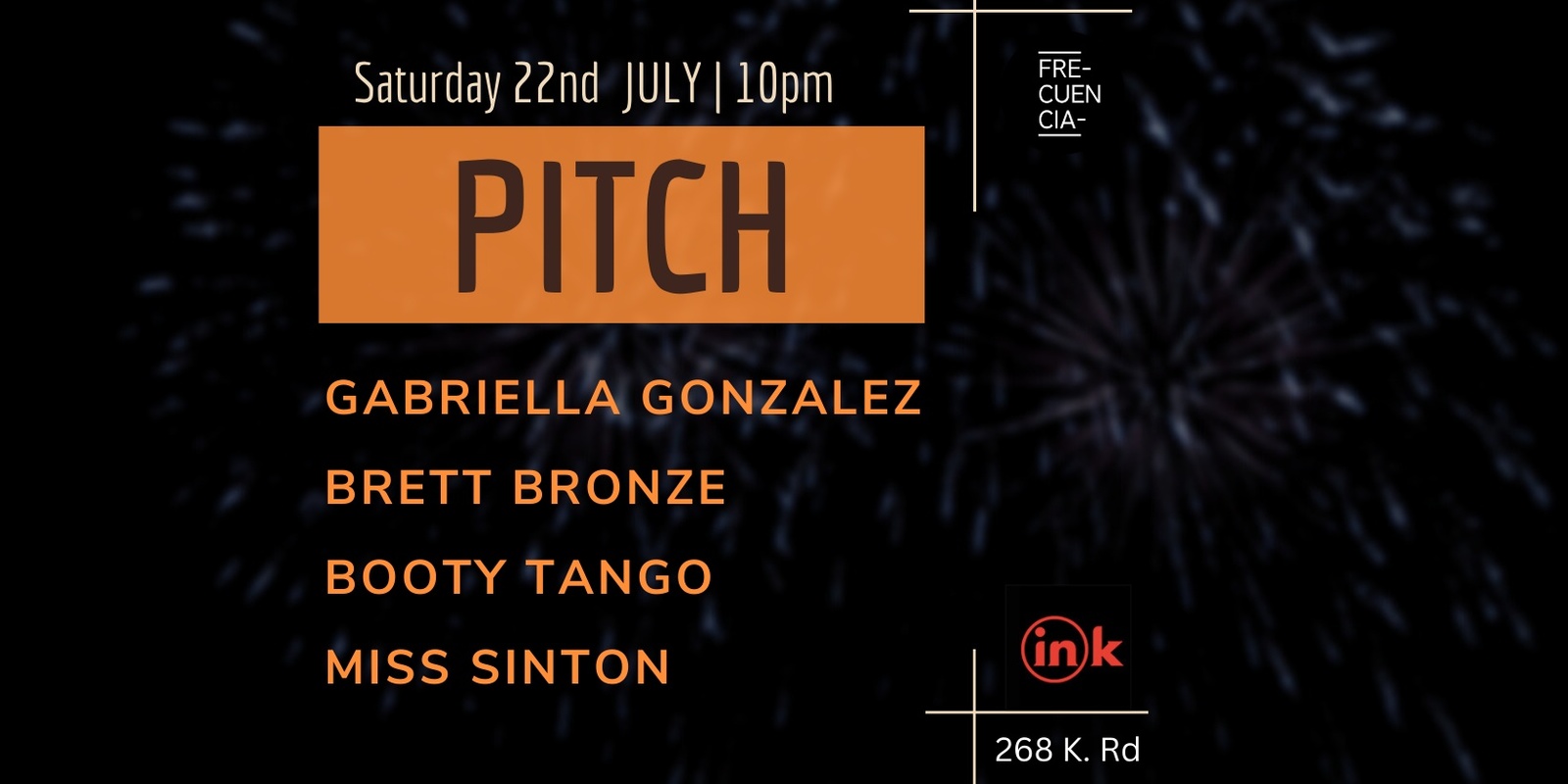 Banner image for PITCH | FRECUENCIA MUSIC | INK BAR 