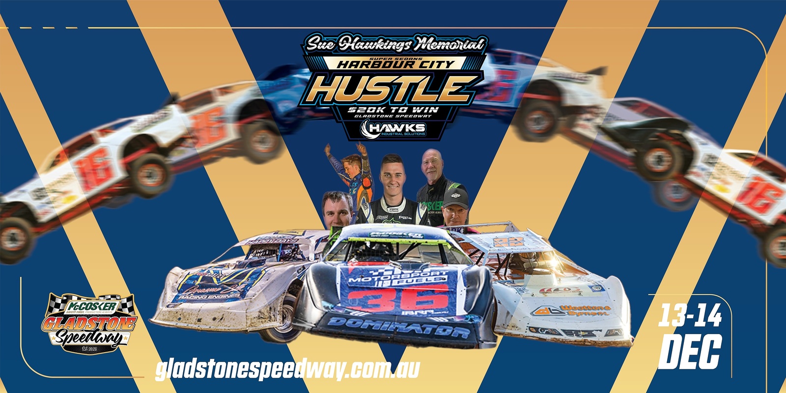 Banner image for McCosker Gladstone Speedway - Harbour City Hustle: Sue Hawkings Memorial