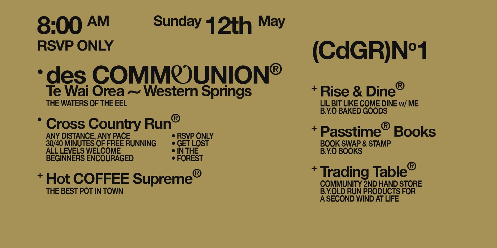 Banner image for (CdGR) Commeunion №1