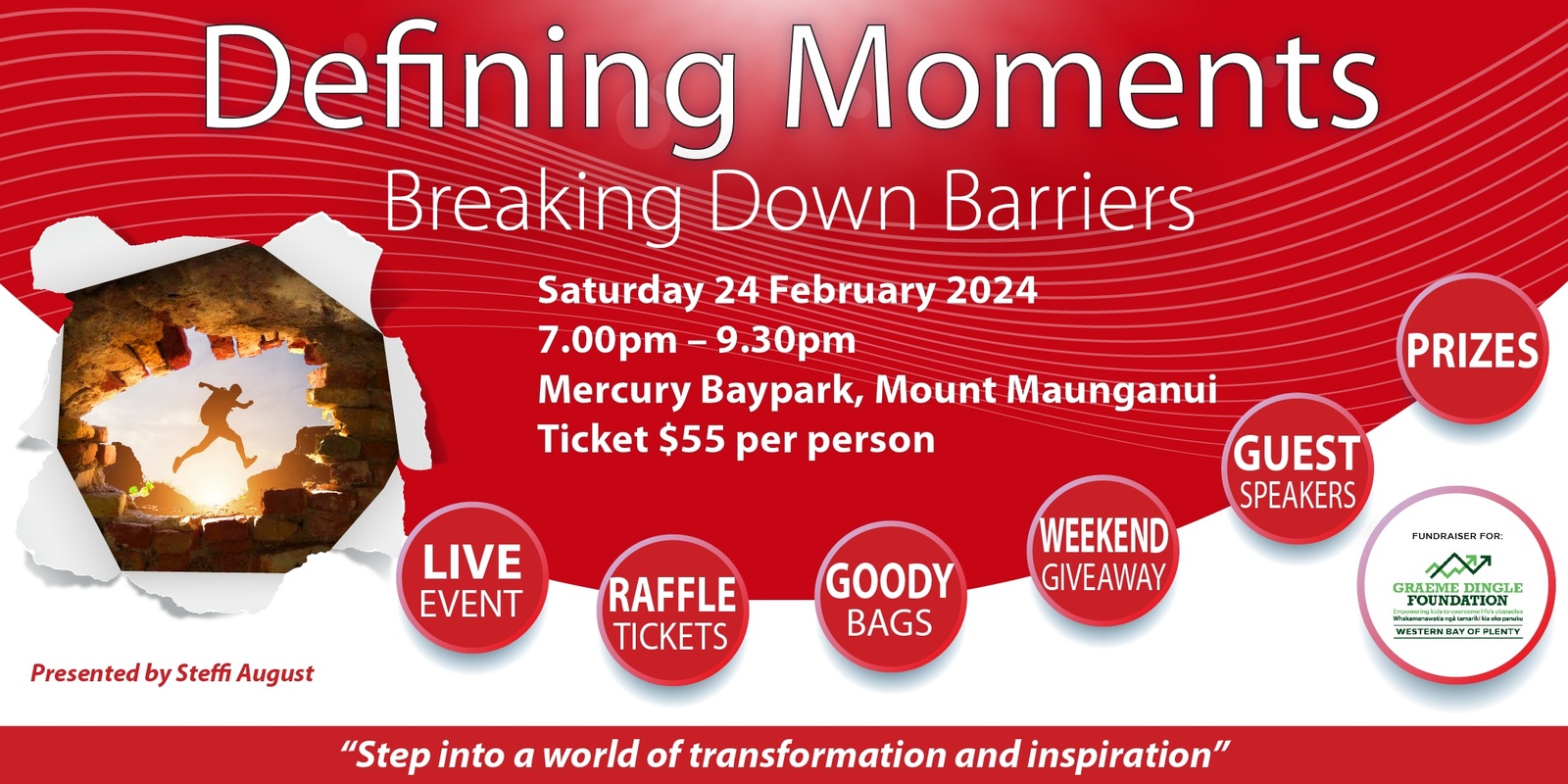 Banner image for DEFINING MOMENTS -  Breaking Down Barriers