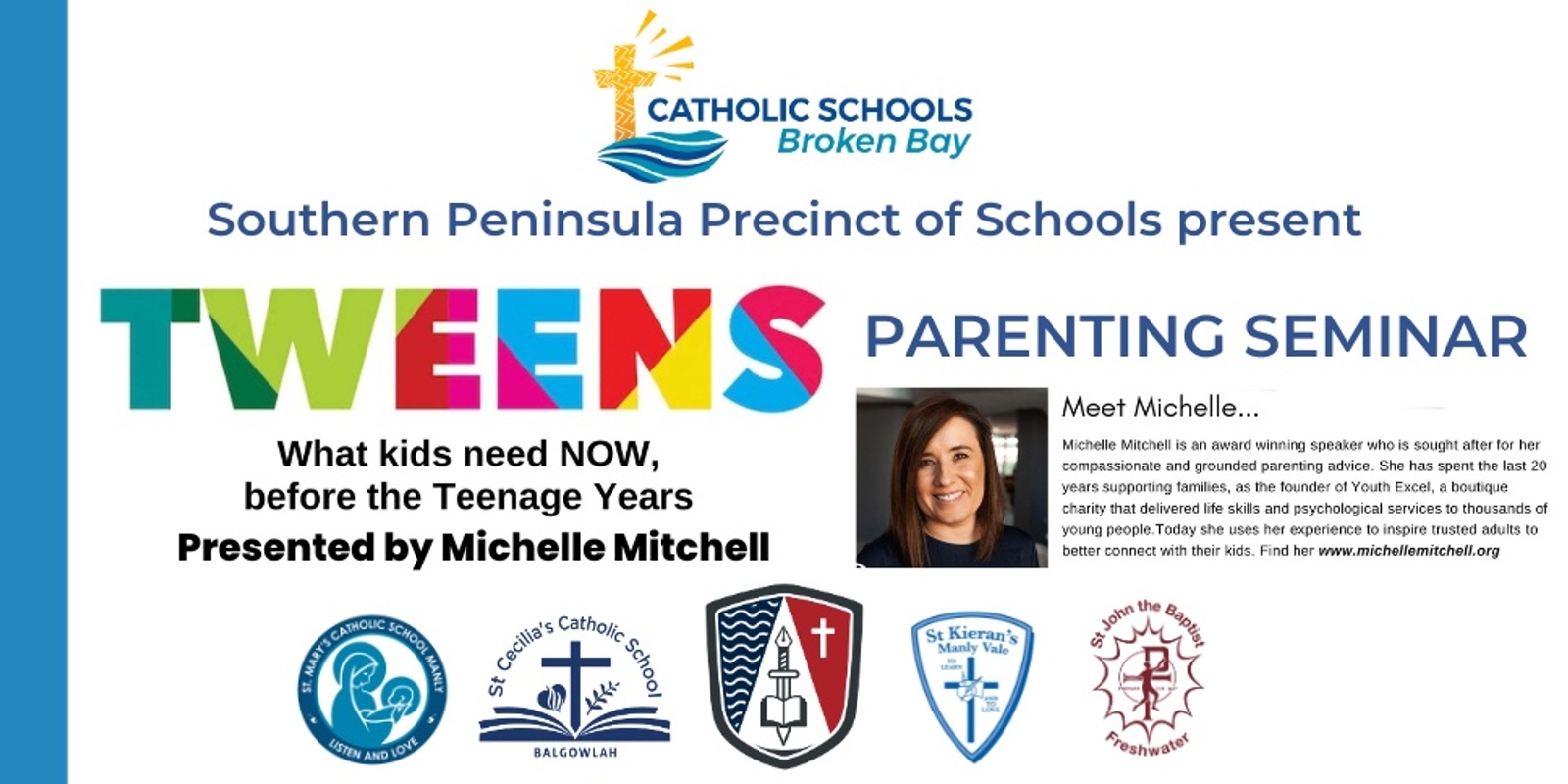 Banner image for Parenting Seminar - What kids need now, before the teenage years. Presented by Michelle Mitchell