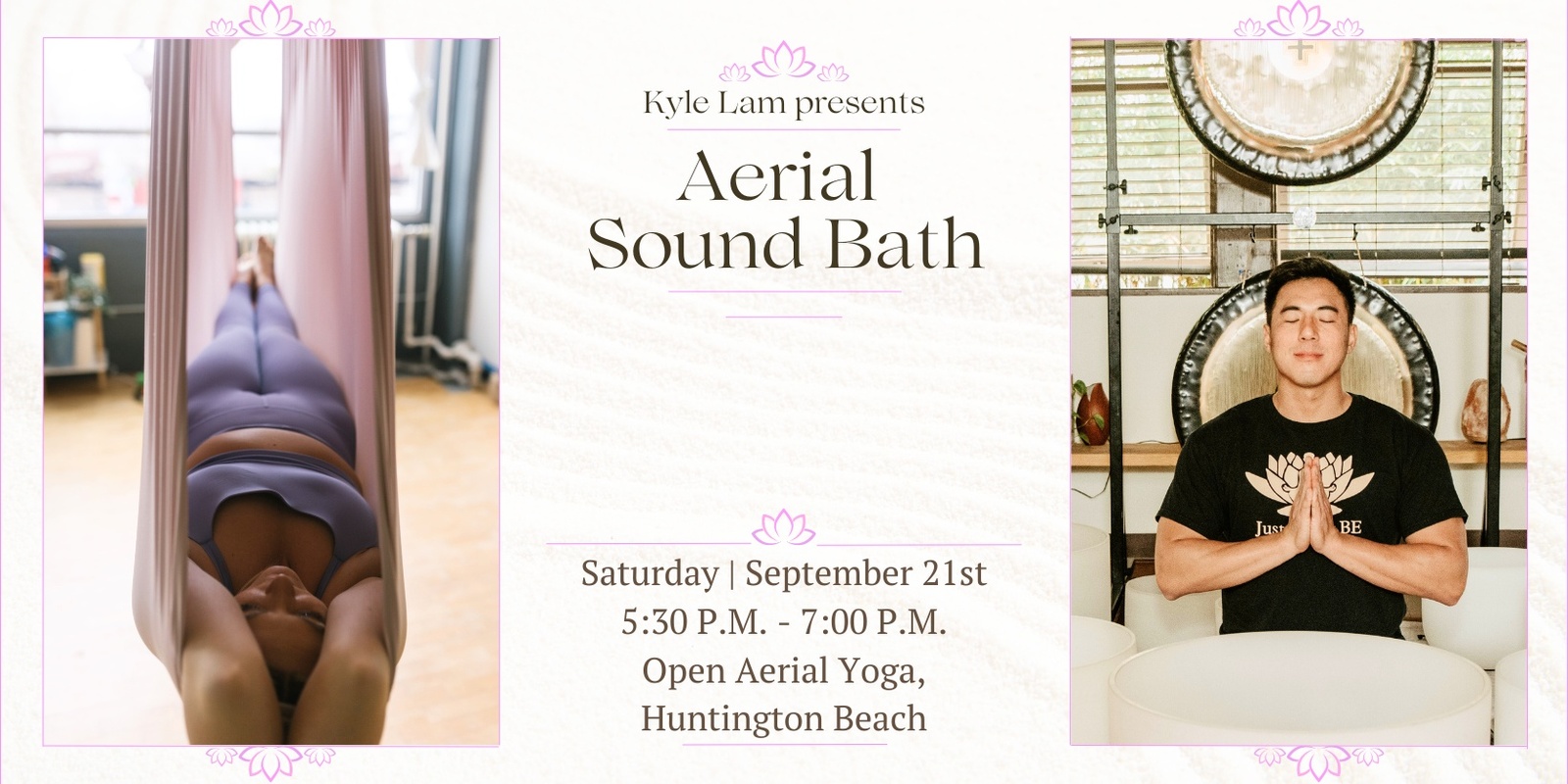 Banner image for Aerial Sound Bath (Huntington Beach) [5:30pm]