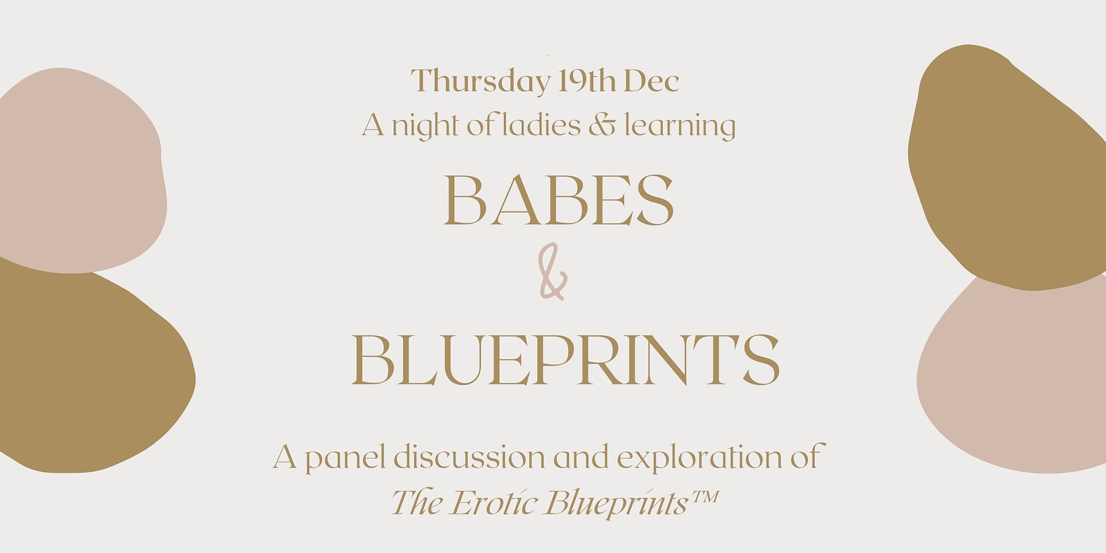 Banner image for Babes & Blueprints with Dr. Jae West (Ladies Night)