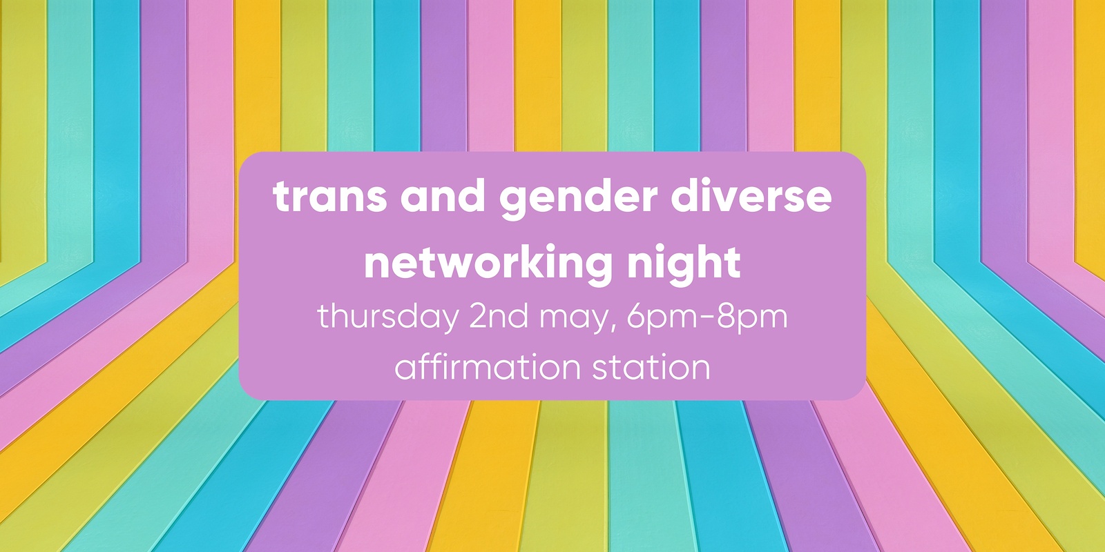 Banner image for Trans and Gender Diverse Networking Night