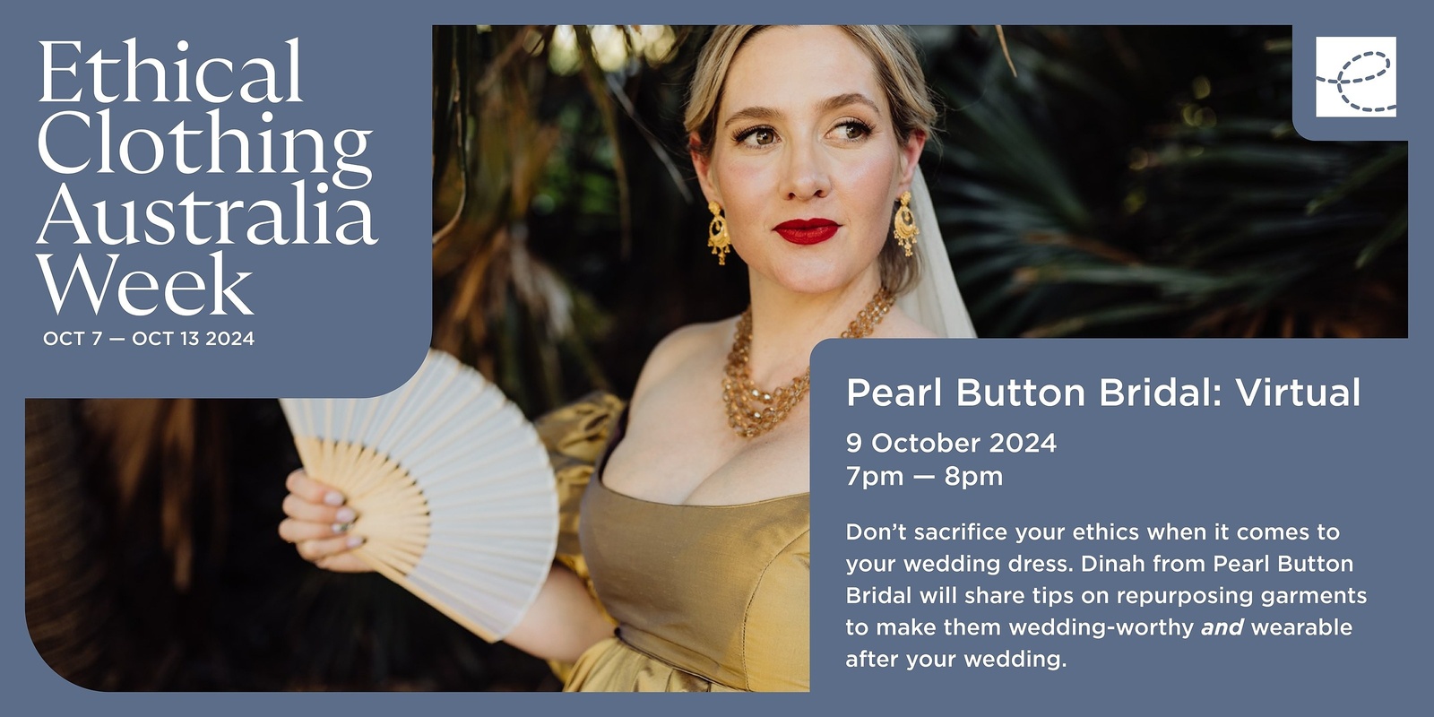 Banner image for Ethical Clothing Australia Week 2024 x Pearl Button Bridal ONLINE