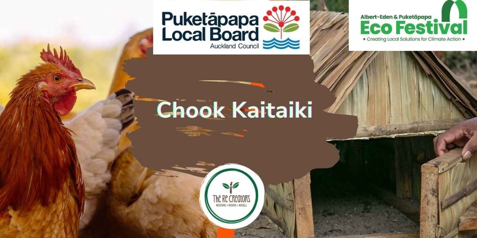 Banner image for Chook Kaitaiki - all you need to know about chickens, Fickling Convention Centre, Thursday 18 April 10:30 - 12:30pm