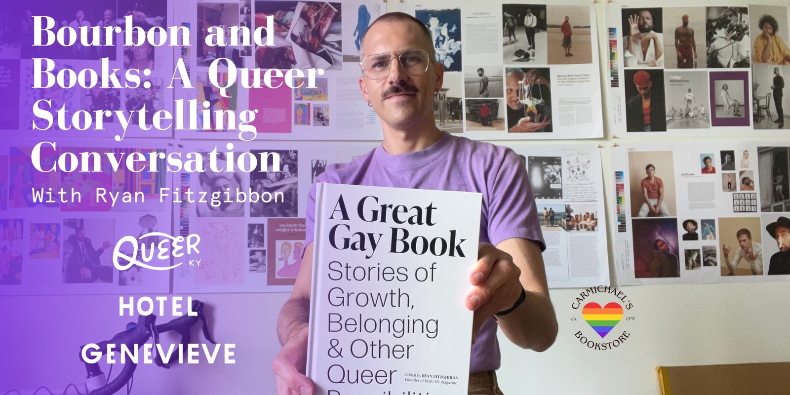 Banner image for Bourbon and Books: A Queer Storytelling Conversation with Ryan Fitzgibbon