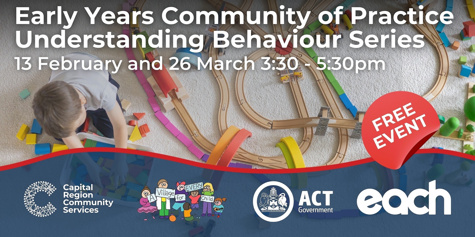 Banner image for Early Years Community of Practice Understanding Behaviour Series