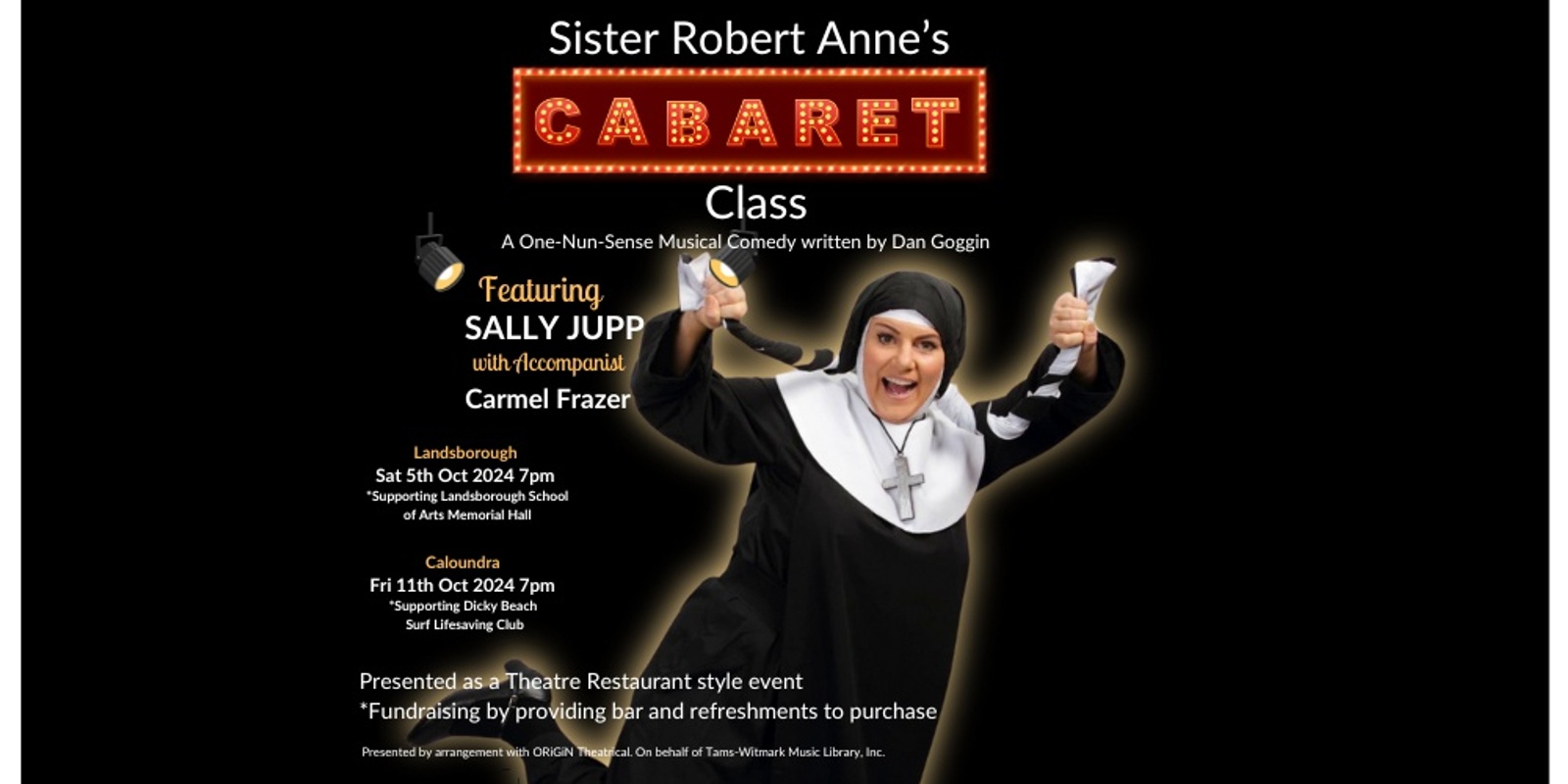 Banner image for Sister Robert Anne's Cabaret Class - A One Woman Musical Comedy