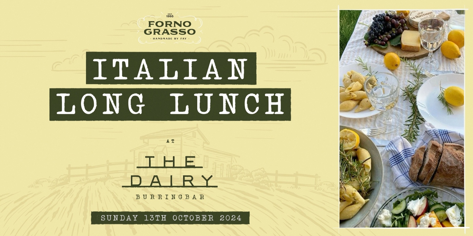 Banner image for The Italian Long Lunch @ The Dairy