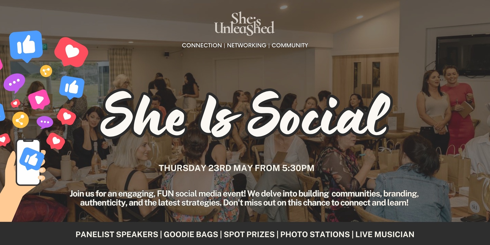 Banner image for She Is Social Event! 