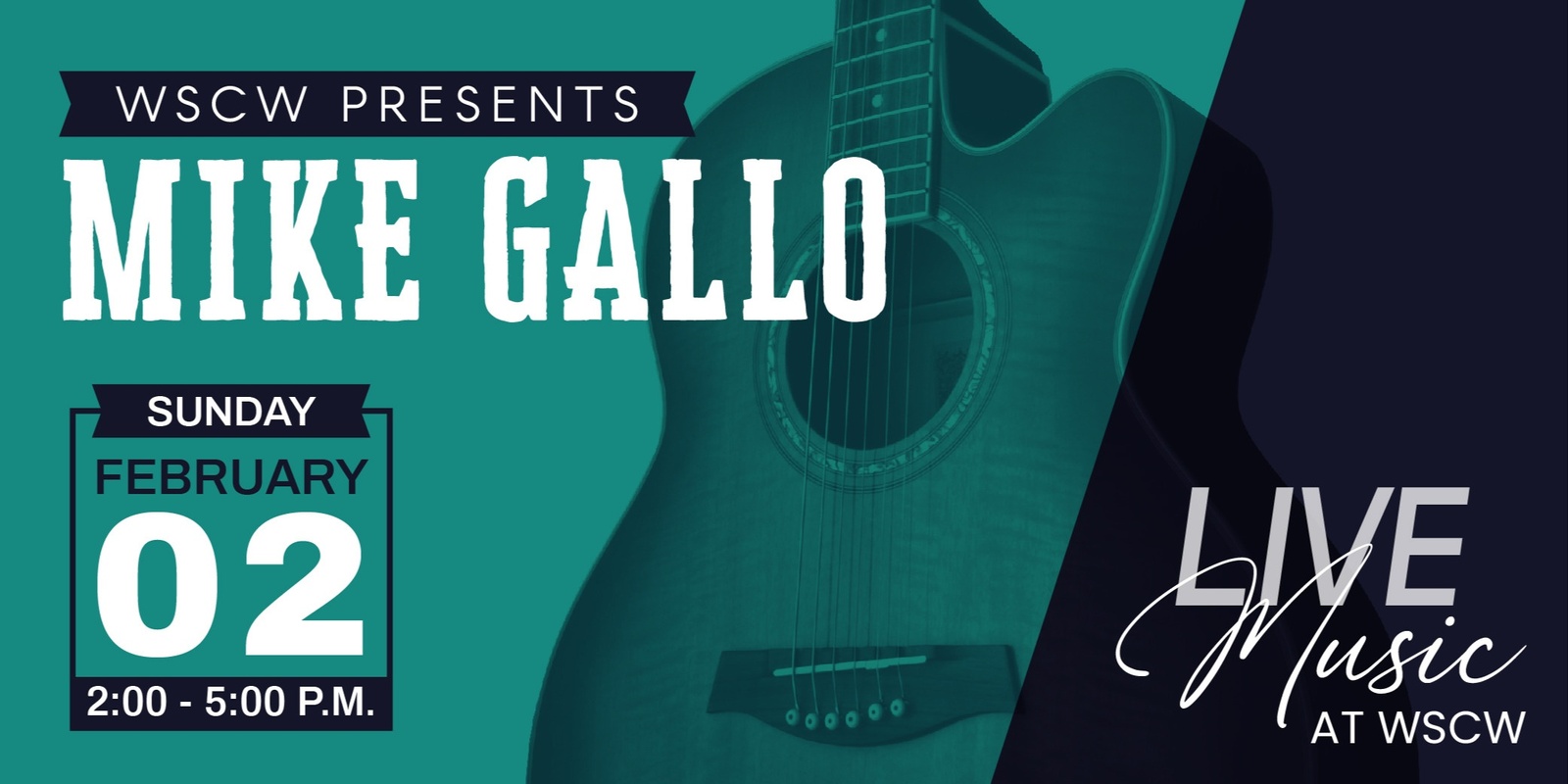 Banner image for Mike Gallo Live at WSCW February 2