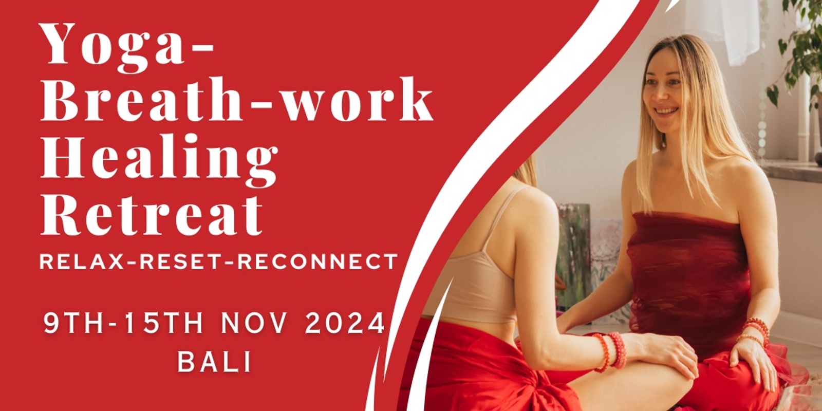 Banner image for Yoga-Breath-work-Healing Retreat in Bali November 2024