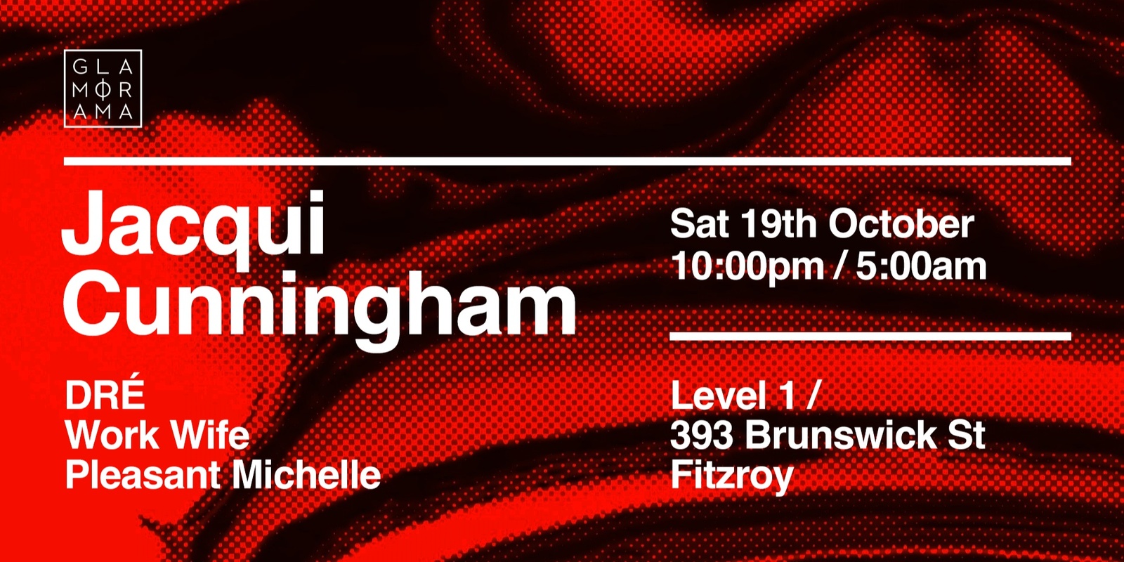 Banner image for Glamorama Saturdays ft. Jacqui Cunningham