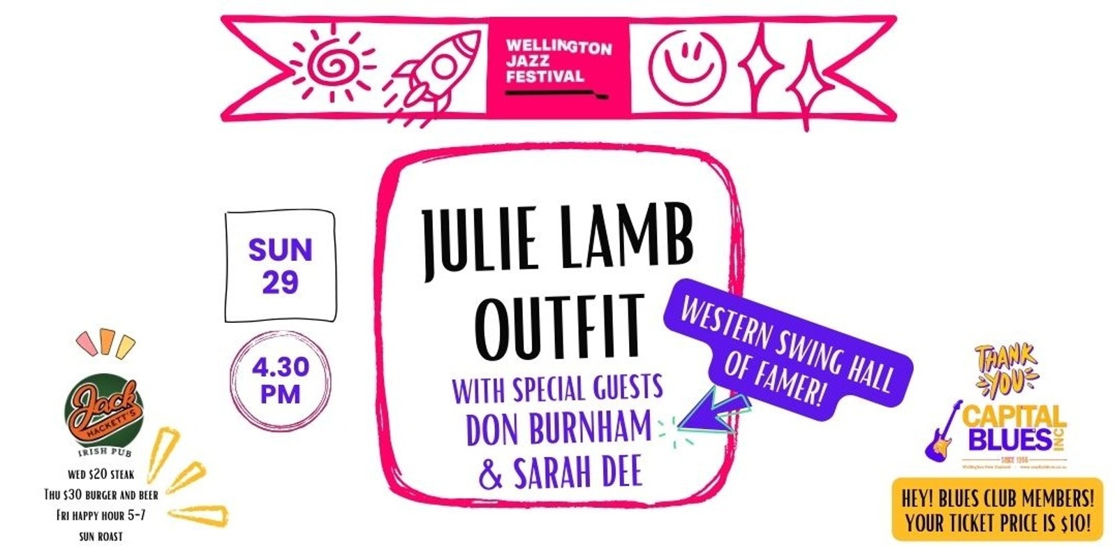 Banner image for Capital Blues presents the Julie Lamb Outfit and Guests
