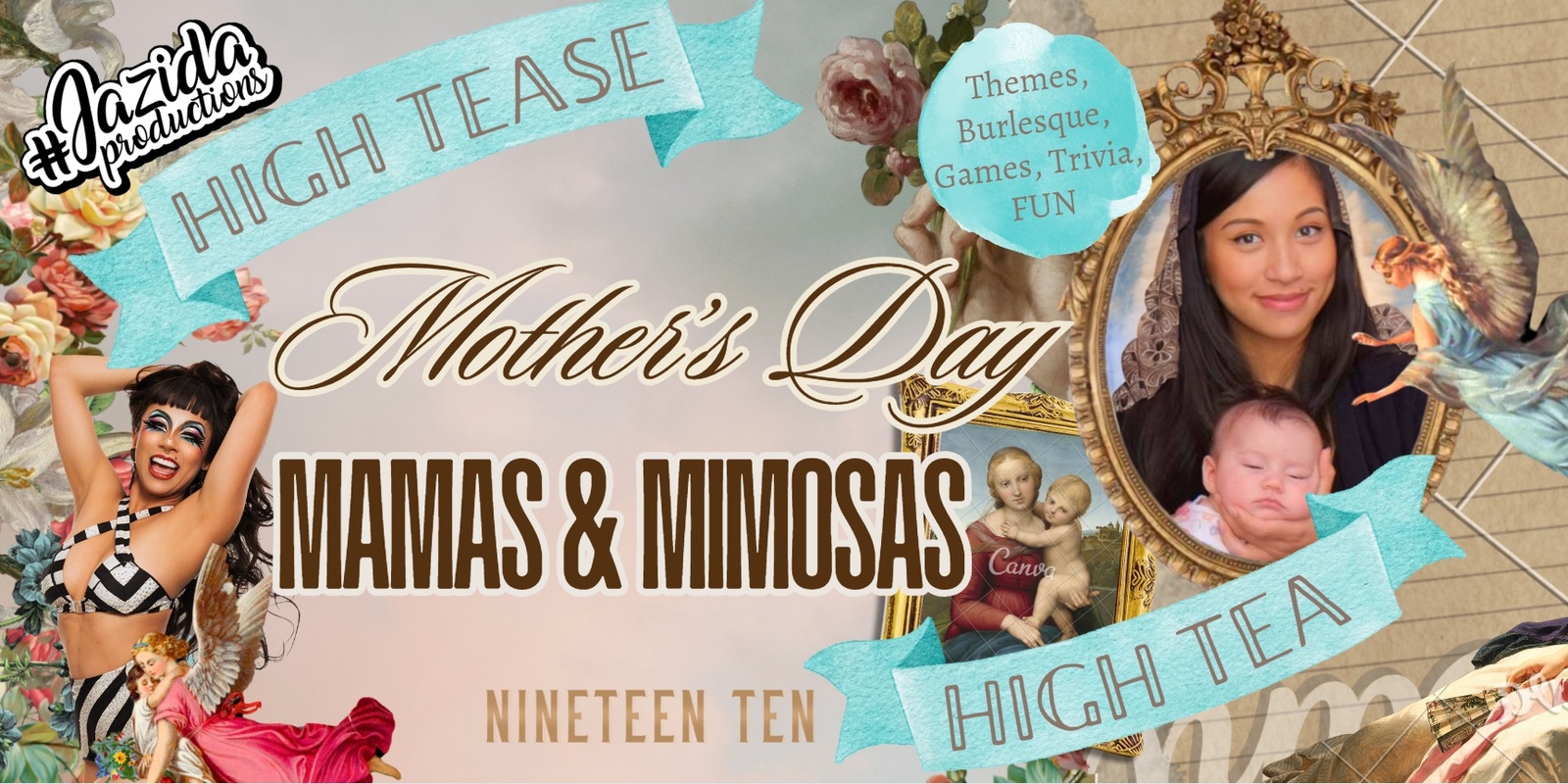 Banner image for High TEASE High TEA: Mamas & Mimosas