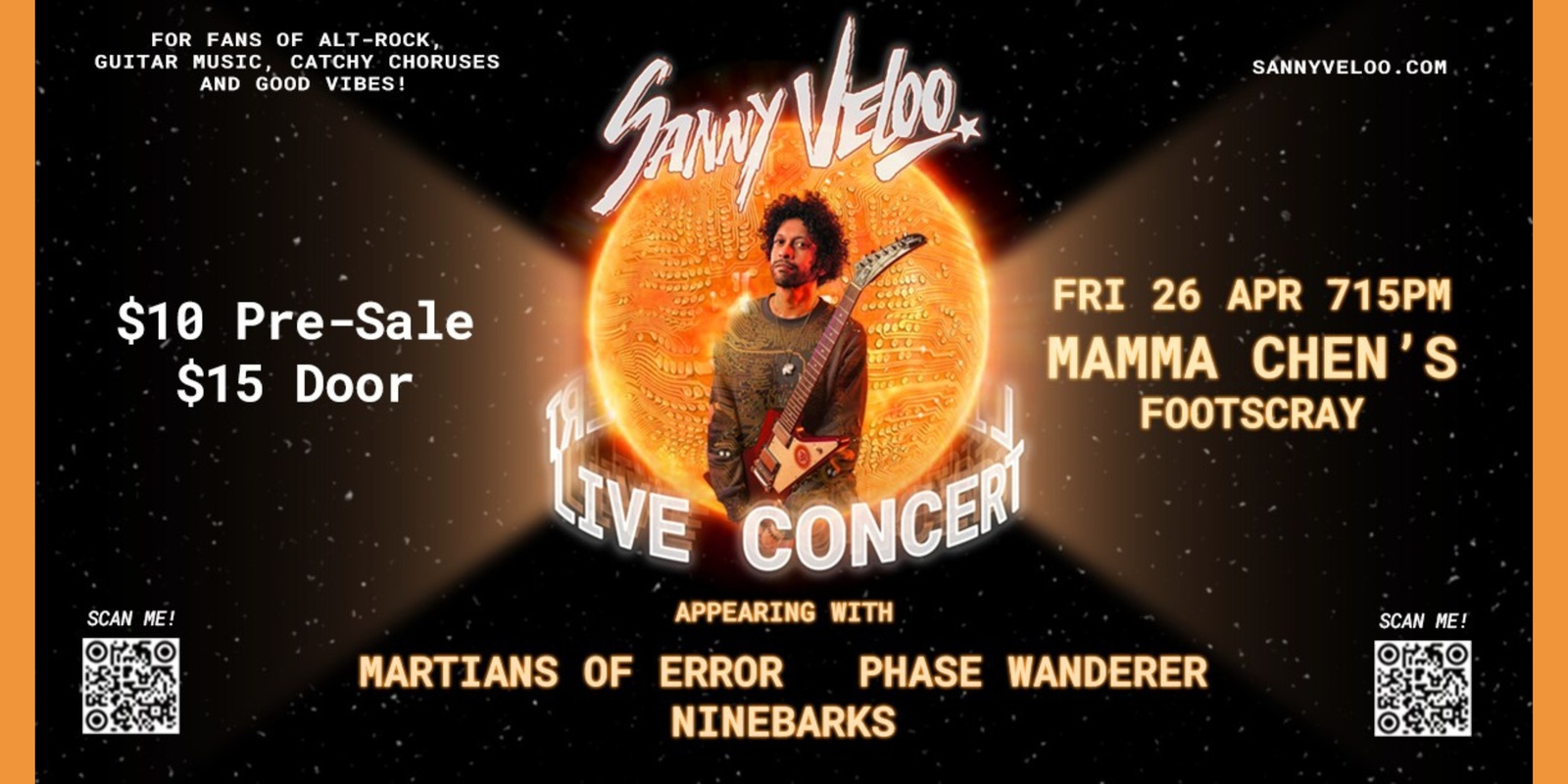 Banner image for Sanny Veloo Live at Mamma Chen's