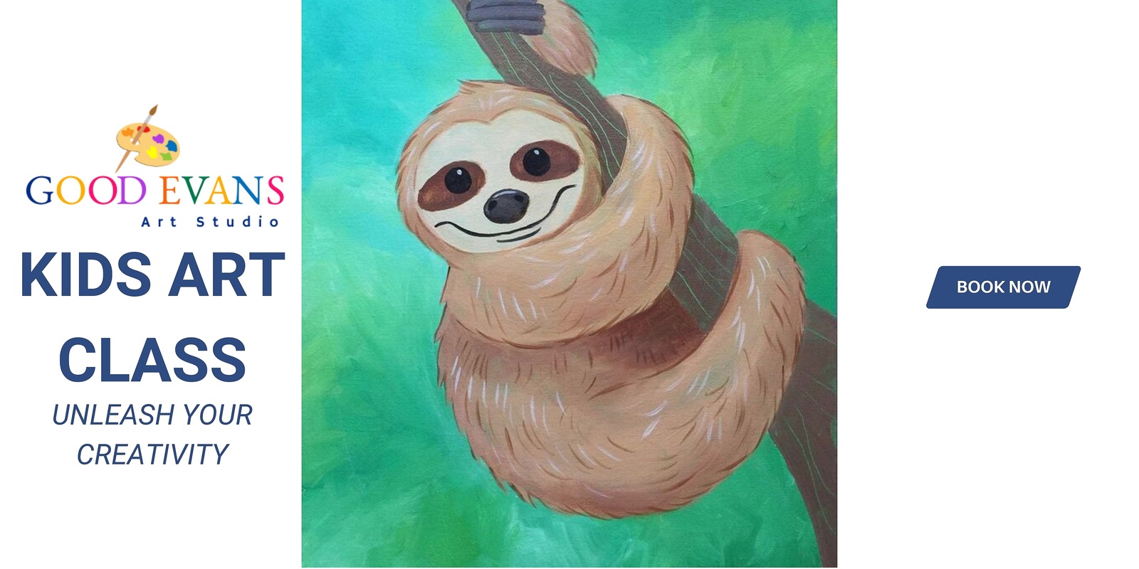 Banner image for Kids Painting Class Sloth (Ballina Indoor Sports Centre)